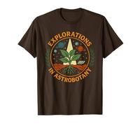 Explorations in Astrobotany Retro Space Botany Science Art T-Shirt