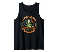 Explorations in Astrobotany Retro Space Botany Science Art Tank Top