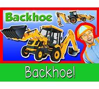 Explore A Backhoe Excavator with Blippi - Construction Trucks for Children
