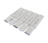 Explore Creativity Jumbo Markers Alcohol Based Wide Tip Art Marker 5Pcs Large Paint Extra Wide Tip Permanent Vibrancy and Detail (Cold Gray Color)