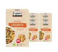 Explore Cuisine Organic Chickpea Fusilli: Gluten Free Pasta High in Protein and Fibre, Perfect for Vegan Diets, Lower in Carbs than Regular Pasta (6 x 250g)