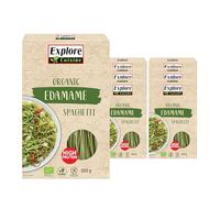 Explore Cuisine Organic Edamame Spaghetti: Gluten Free Pasta High in Protein and Fibre, Perfect for Vegan, Low Carb and Keto Diets (6 x 200g)