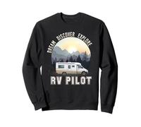 Explore Dream Discover RV Pilot Shirt Accessories RV Camping Sweatshirt