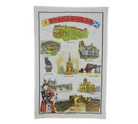 Explore Edinburgh : 100% Cotton Tea Towel - Authentic Scottish Design