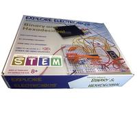 Explore Electronics: LEARN about Binary and Hex | Teenager Uk 9-1 GSCE syllabus in Science and Maths. Learn by building electronic circuits.