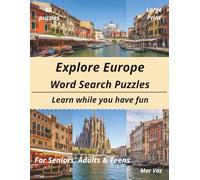 Explore European Cities Word Search Puzzle Book