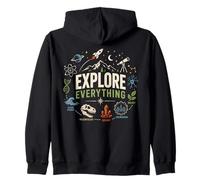 Explore Everything STEM Science Discovery Empowering Zip Hoodie