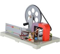 Explore Experimental Electromagnetic Equipment Manual Electricity Generator AC-DC Model Faraday Generator Hand-Operated Generator