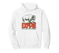 Explore! Go Scouting Bison Outdoor Adventure Cub Scouts BSA Pullover Hoodie