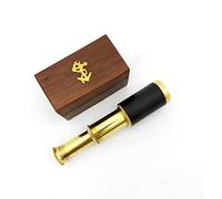 Explore Handheld Brass Pirate Navigation Telescope With Wooden Box- By (6")