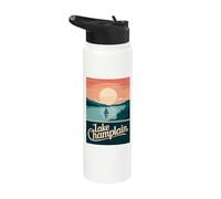 Explore Lake Champlain Serenity and Nature Experiences Await Stainless Steel Insulated Water Bottle