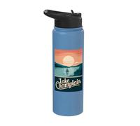 Explore Lake Champlain Serenity and Nature Experiences Await Stainless Steel Insulated Water Bottle