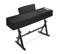 Explore Land 88 Keys Digital Piano Dust Cover with Music Stand Opening and Pockets - Waterproof Leatherette Electronic Keyboard Cover Fits for Most Piano