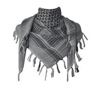 Explore Land Cotton Military Shemagh Tactical Desert Keffiyeh Scarf Wrap Gray