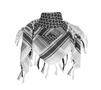 Explore Land Cotton Military Shemagh Tactical Desert Keffiyeh Scarf Wrap White