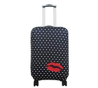 Explore Land Luckiplus Spandex Travel Luggage Cover Trolley Case Protective Cover (Polkadot, S(18-22 inch Luggage))