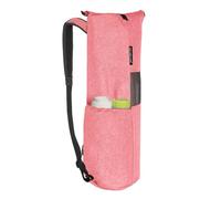 Explore Land Oxford Yoga Mat Storage Bag with Breathable Window and Large Pocket for Up to 1/4 Inches Thick Yoga Mat (Fits 1/4Inch Yoga Mat, Pink)