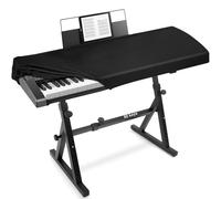 Explore Land Stretchy 88 Keys Piano Keyboard Dust Cover with Music Stand Opening for Digital Electronic Piano (88, Black)