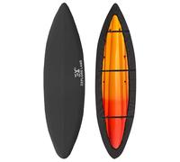 Explore Land Waterproof Kayak Cover - UV Protection 600D Canoe Dust Storage Cover Suitable for 12.3-13.5ft Kayak, Black