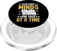 Explore Minds One Page At A Time PopSockets PopGrip for MagSafe