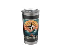 Explore More Compass Hiking Camping Adventure Outdoors Stainless Steel Insulated Tumbler