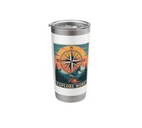 Explore More Compass Hiking Camping Adventure Outdoors Stainless Steel Insulated Tumbler