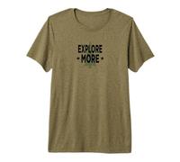 Explore More Outdoor Letterpress Style Premium T-Shirt