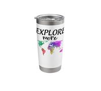 Explore More World Traveler Stainless Steel Insulated Tumbler