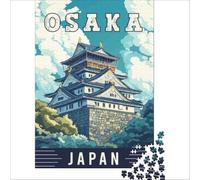 Explore Osaka in Japan 1000 jigsaw puzzle | fun activity for teenagers to enjoy during the school holidays away from phones and social media to enjoy at home38x26cm