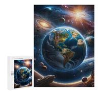 Explore Our Amazing Planet Earth: Screen-Free Activity, 500 PCS Displayable Picture Puzzle; for Shared Table Time