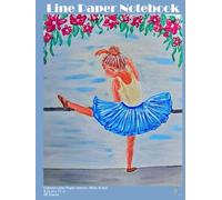 Explore our Colored Lined Paper Notebook "Ballerina", with colored lines, Large size 8,5 x 11 in, 120 Pages: Perfect for writing practice, writing ... as aesthetic design, matte, beautiful gift