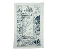 Explore Outer Hebrides : 100% Cotton Tea Towel - Authentic Scottish Design