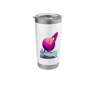 Explore Saturn Planet Vaporwave Stainless Steel Insulated Tumbler