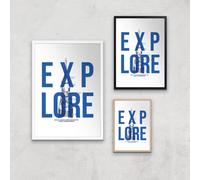 Explore Schematic Art Print - A3 - Print Only