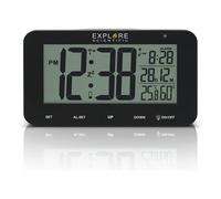 Explore Scientific Multifunction Radio-Controlled Clock Black RDC1004