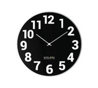 Explore Scientific RAC1003 White Plastic Wall Clock With Numbers