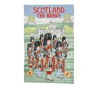 Explore Scotland the Brave : 100% Cotton Tea Towel - Authentic Scottish Design