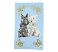 Explore Scottish Dogs : 100% Cotton Tea Towel - Authentic Scottish Design