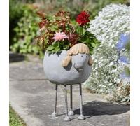 Explore Some More Smart Garden Wood Stone Cute Sheep Plant Pot Planter