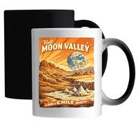 Explore Stunning Landscapes in Moon Valley Ceramic Magic Mug White
