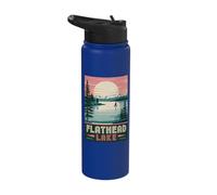Explore The Beauty of Flathead Lake Through Stunning Visuals Stainless Steel Insulated Water Bottle