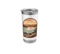 Explore The Beauty of Lake Champlain Through Stunning Scenic Stainless Steel Insulated Tumbler