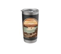 Explore The Beauty of Lake Champlain Through Stunning Scenic Stainless Steel Insulated Tumbler