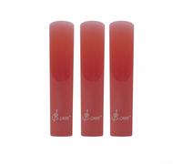 Explore The Beauty Of Music With Resin Plastic Saxophone Reeds Ideal For Clarinet Soprano Alto Tenor Sax(Soprano Red)