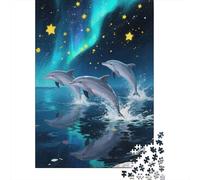 Explore The Charm of Dolphin with 1000 Piece Wooden Puzzle - A Perfect Blend of Fun And Education for Adults