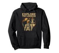 Explore The Cosmos Astronaut Shuttle Saturn Pullover Hoodie