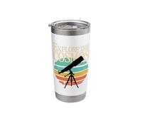 Explore the Cosmos Telescope Retro Astronomy Stainless Steel Insulated Tumbler