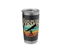 Explore the Cosmos Telescope Retro Astronomy Stainless Steel Insulated Tumbler