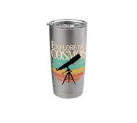 Explore the Cosmos Telescope Retro Astronomy Stainless Steel Insulated Tumbler