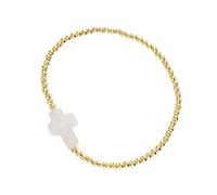 Explore the design with gold beads and elastic cord for fashion forward looking for style and spirituality